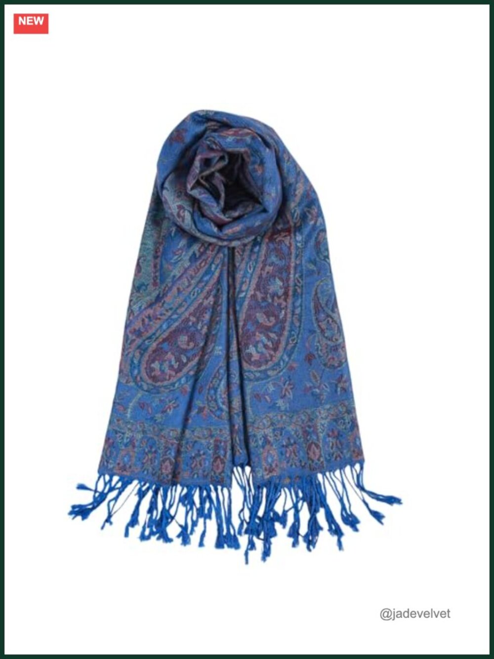 Pashmina Feel Shawl Wrap Hijab Scarf Reversible Paisley